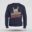Ghatham Ghatham Men/Unisex Sweatshirt in Navy Blue Color